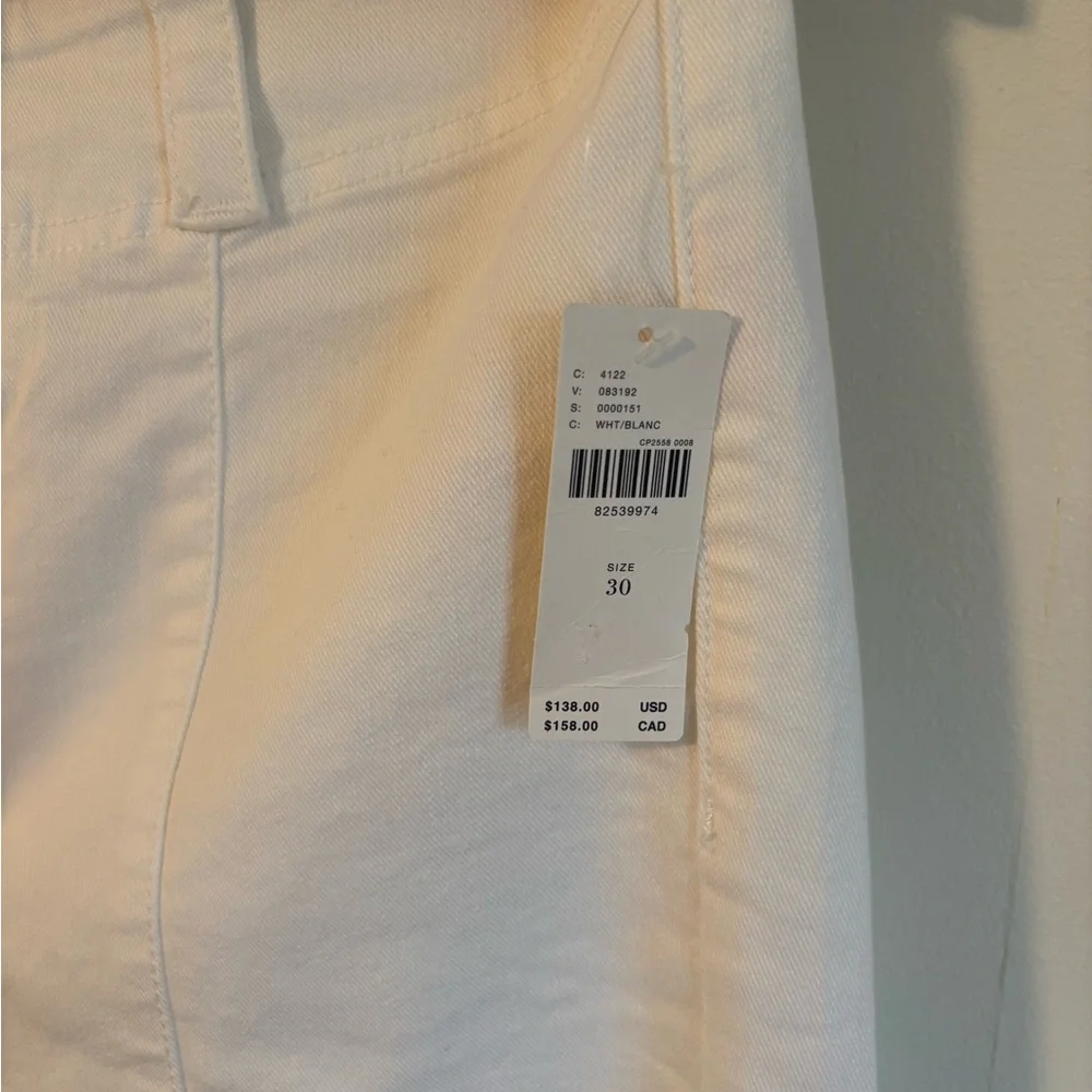 Pilcro Anthropologie White Flared Pants - Picture 2 of 3